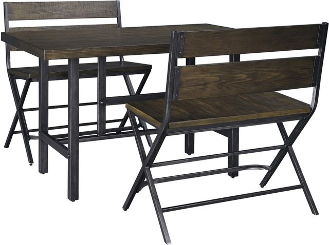 Signature Design by Ashley® Kavara Medium Brown Double Bar Stool-2