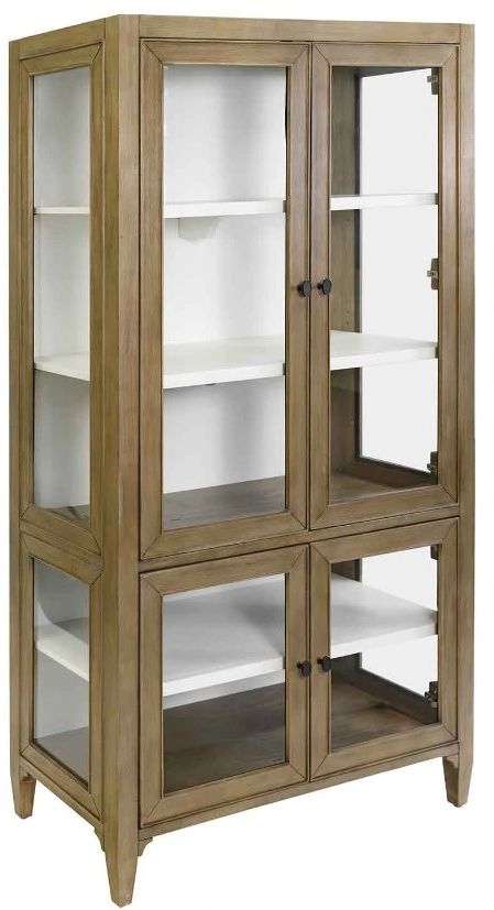 Martin Furniture Bluff Point Tawny Brown Dining Display Cabinet-0