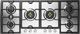 Ilve® Panoramagic 48'' Stainless Steel Natural Gas Gas Cooktop with Satin Trim-1