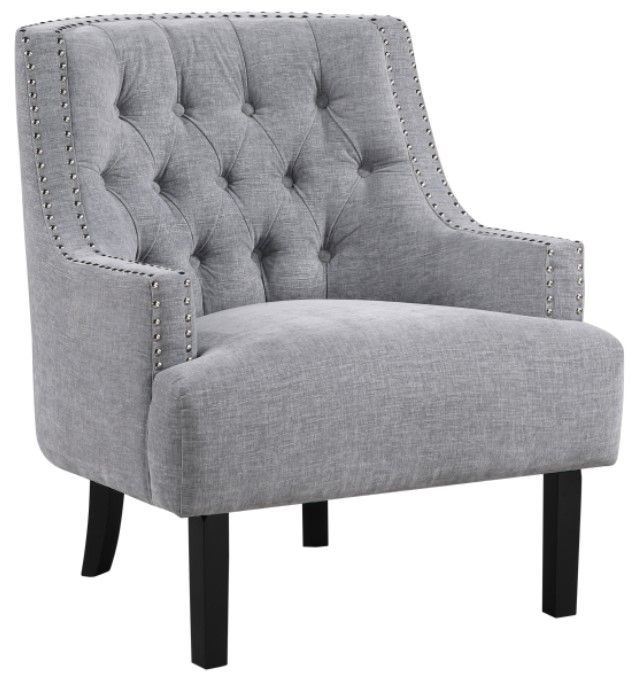 Homelegance® Charisma Gray Accent Chair-0