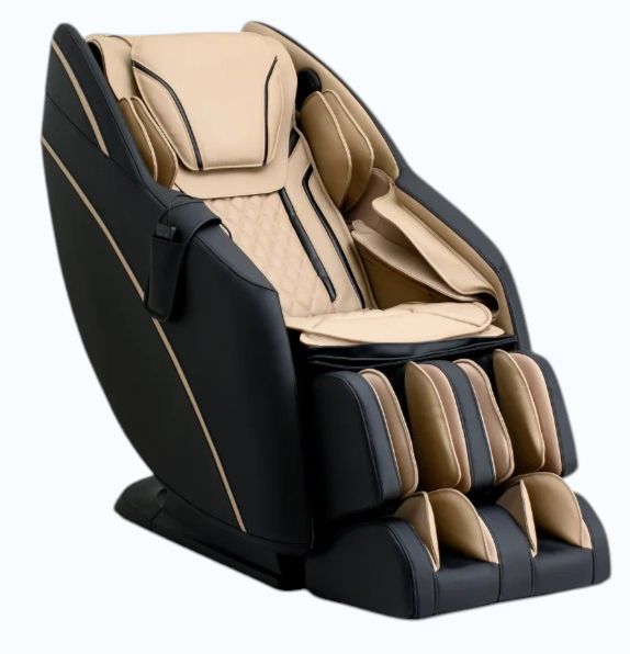 Cozzia® Bliss ProFlex Black/Champagne Massage Chair-0