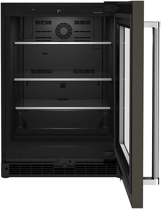 KitchenAid® 5.2 Cu. Ft. Black Stainless Steel Beverage Center-1