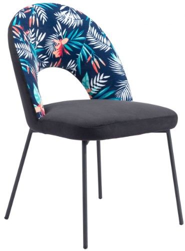 Zuo® Modern Merion Black/Multi-Colored Dining Chair-0