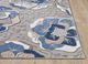 KAS Rugs Calla Blue/Gray Flora 5'x7' Area Rug-1