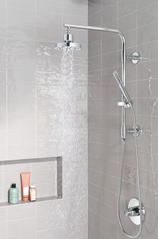 Delta Universal Showering Components Lumicoat® Chrome Emerge® 18" Round Shower Column-1