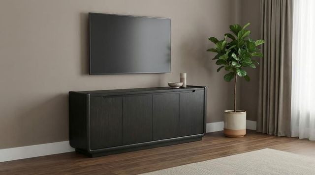 Coaster® Leandro Burnished Black TV Stand Media Console-1