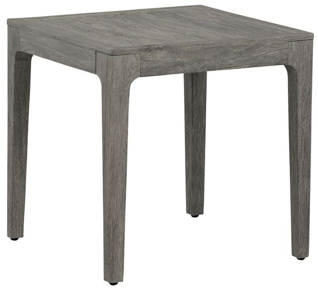 Lane Venture® Lenox Hill Quarry Gray Outdoor Aluminum/Wicker End Table-0