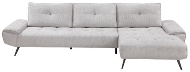 Homelegance® Dominic 2-Piece Light Gray Right-Arm Facing Sectional and Chaise-2