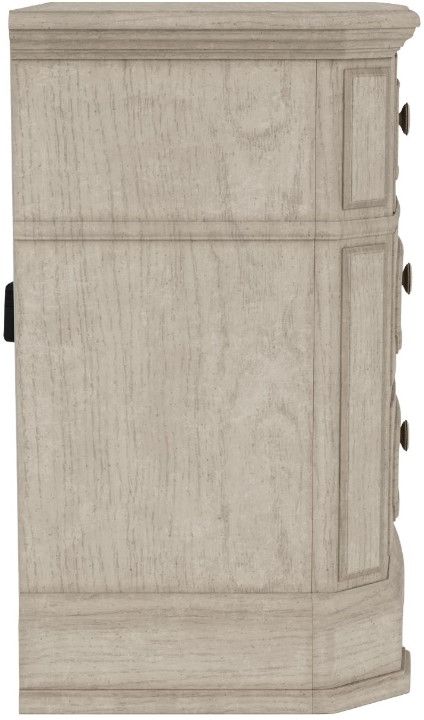 Riverside Furniture Kensington Vintage Linen 3-Drawer Nightstand-3