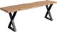 Porter International Designs Manzanita Natural X Base Dining Bench-0