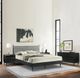 Armen Living Artemio 4-Piece Black Queen Panel Bedroom Set-1