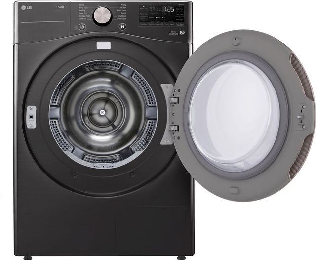 LG 7.8 Cu. Ft. Black Steel Ventless Electric Dryer with Dual Inverter HeatPump™ Technology and Wi-Fi Connectivity-2