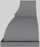 Vent-A-Hood® Designer Series 60" Gunsmoke Wall Mounted Range Hood-2