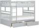 Homelegance® Orion Gray Youth Full/Full Storage Bunk Bed-0