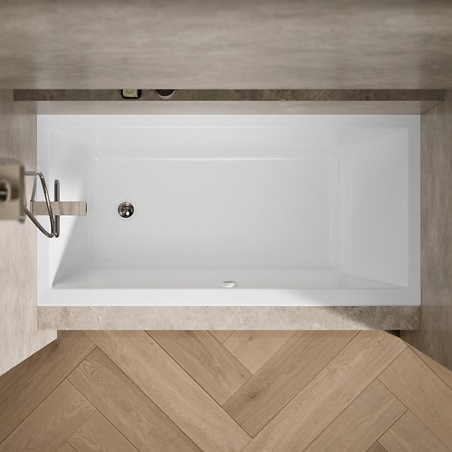 KOHLER® Underscore® White 60" x 30" Alcove Heated Bubble Massage™ Air Bath - Left Drain-2
