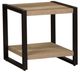 Liberty Furniture Sun Valley Sandstone End Table with Black Metal Frames-0