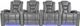 RowOne Revolution Home Entertainment Seating Dark Gray 4-Chair Straight Row-2