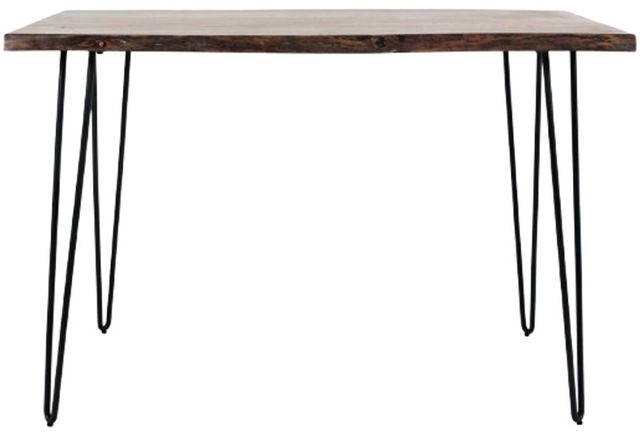 Jofran Inc. Nature's Edge Chestnut 52" Counter Dining Table with Black Base-2
