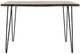 Jofran Inc. Nature's Edge Chestnut 52" Counter Dining Table with Black Base-2