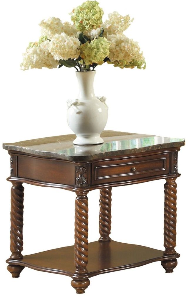 Homelegance® Lockwood Mahogany End Table-0