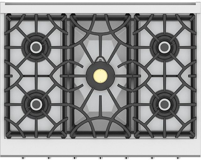 Hestan 36" Stainless Steel 5-Burner Gas Rangetop with Griddle-1