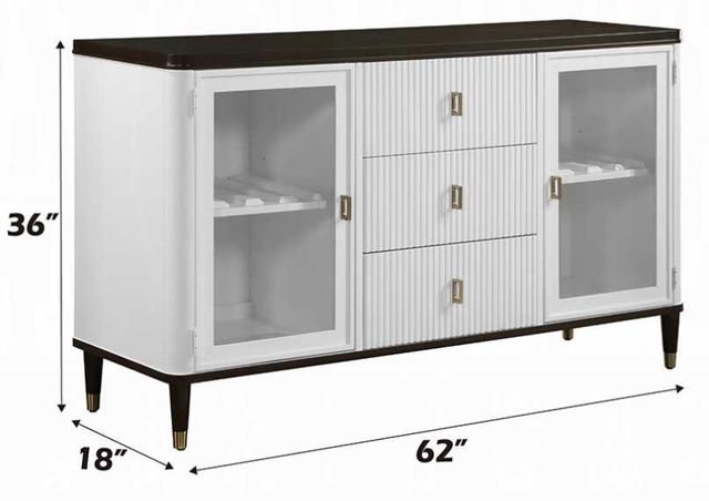 ACME Furniture Carena Brown/White Server-2