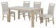 Global Furniture USA D1321 5-Piece Light Gray/White Dining Set-0