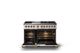 Viking® 5 Series 48" Blush Pro Style Dual Fuel (NG) Range with Brushed Brass Trim-1