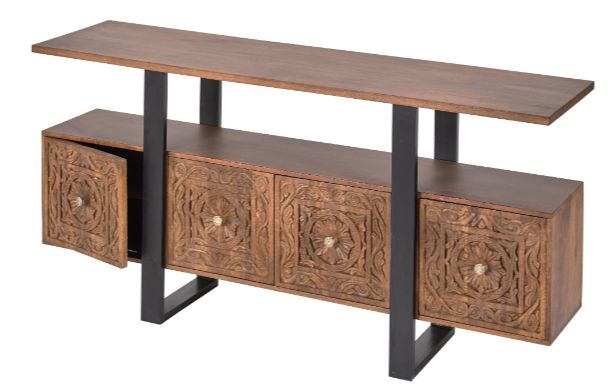 Jaipur Furniture Ermias Brown 70" Console-2