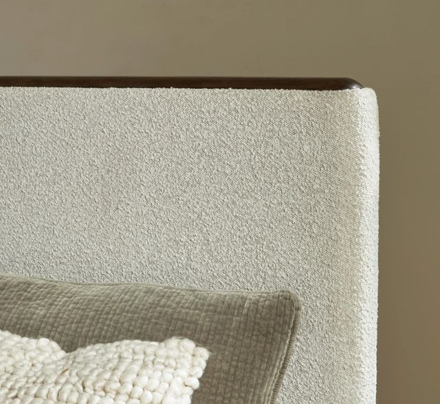 Signature Design by Ashley® Radkin Burnished Brown/Off-White California King Upholstered Panel Bed-4