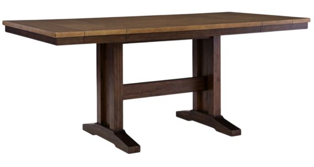 Signature Design by Ashley® Rylandeen Light Brown Counter Extendable Table with Dark Brown Base-0
