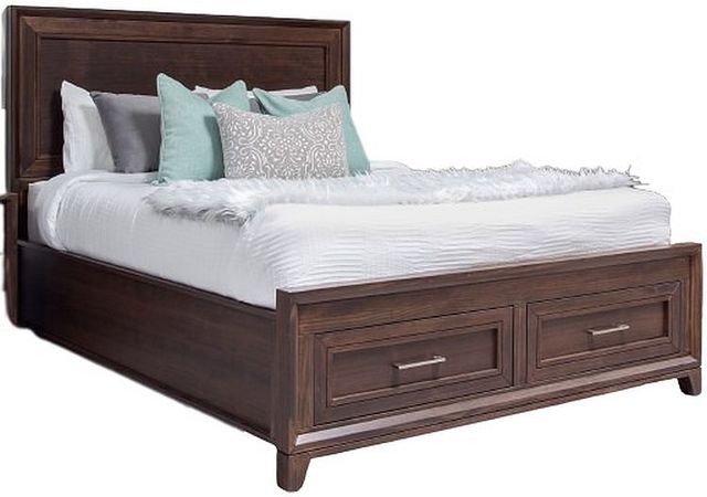 Mako Wood Furniture Inc. Aspen King Storage Panel Bed-0