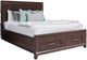 Mako Wood Furniture Inc. Aspen King Storage Panel Bed-0