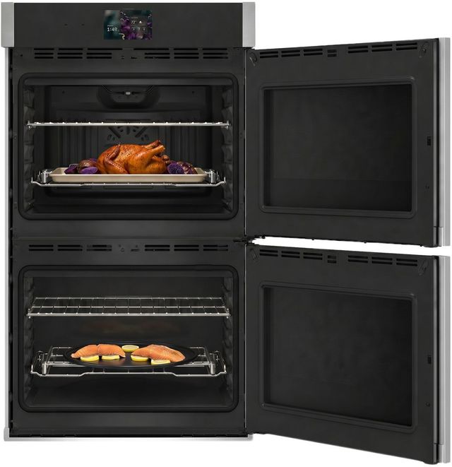 GE Profile™ 30" Stainless Steel Smart Double Electric Wall Oven with Right-Hand Side-Swing Door-2