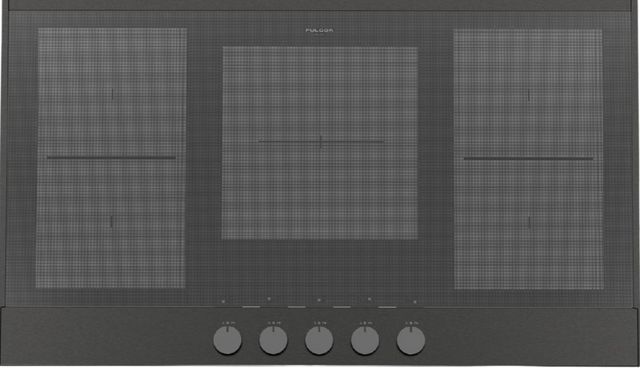 Fulgor Milano® Evano 700 Series 36” Black Anodized Induction Cooktop-1
