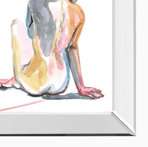 Classy Art Colorful Shadows I by Jennifer Paxton Parker Mirrored Frame Wall Art-1