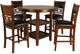 New Classic® Home Furnishings Gia 5-Piece Brown Counter Height Table Set-0
