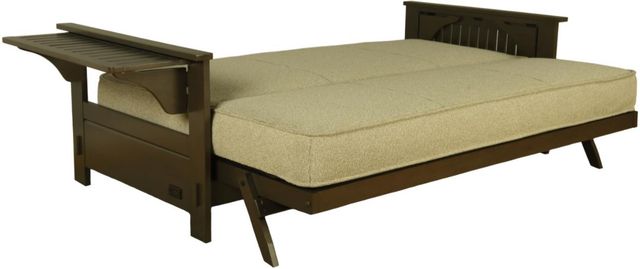 Kodiak Furniture Jozie Graystone/Monte Toro Pistachio Full Futon Frame with Mattress-1