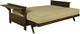Kodiak Furniture Jozie Graystone/Monte Toro Pistachio Full Futon Frame with Mattress-1