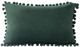 Livia Pom Pom Dark Green Decorative Pillow-0