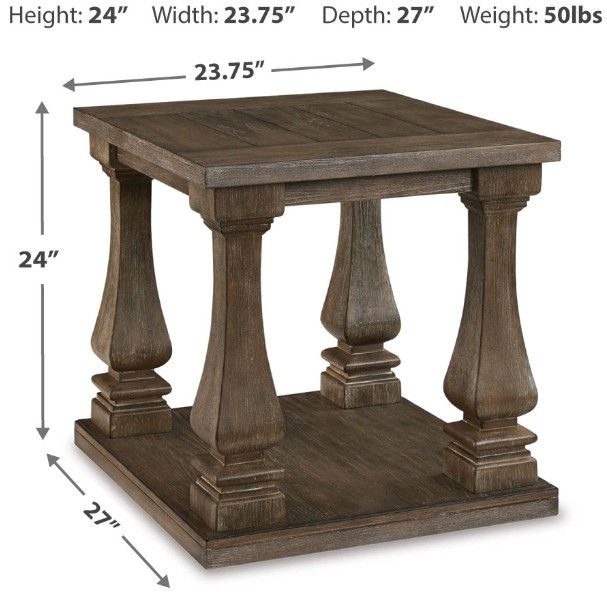 Signature Design by Ashley® Johnelle Gray End Table-4
