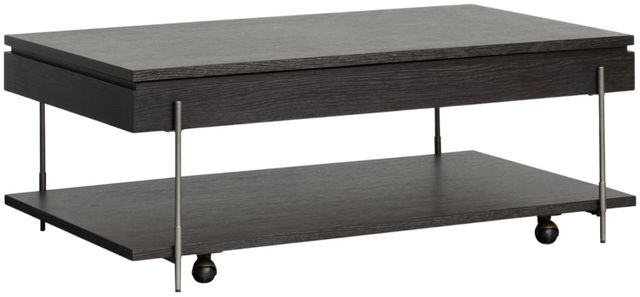 Magnussen Home® Spencer Dark Briarsmoke Gray Lift Top Storage Cocktail Table-0
