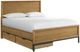 Intercon Newport Natural Oak Queen Panel Storage Bed-0
