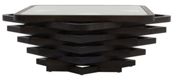 YHD Cascade Black Coffee Table-4