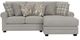 Jackson Furniture Livingston 3-Piece Linen Right Arm Facing Sectional and Chaise-1