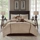 Olliix by Madison Park 7 Piece Beige King Dune Comforter Set-0