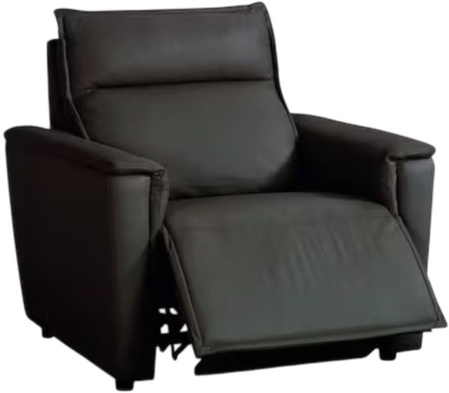Bassett® Furniture Club Level Chauncey Espresso Leather Power Recliner-3