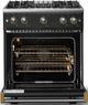 Viking® 5 Series 30" Antique Bronze Pro Style Gas (LP) Range with Brushed Brass Trim-1
