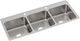Elkay Lustertone® Classic Lustrous Satin 54" x 22" x 10-1/8" 2-Hole Triple Bowl Drop-In Sink-0