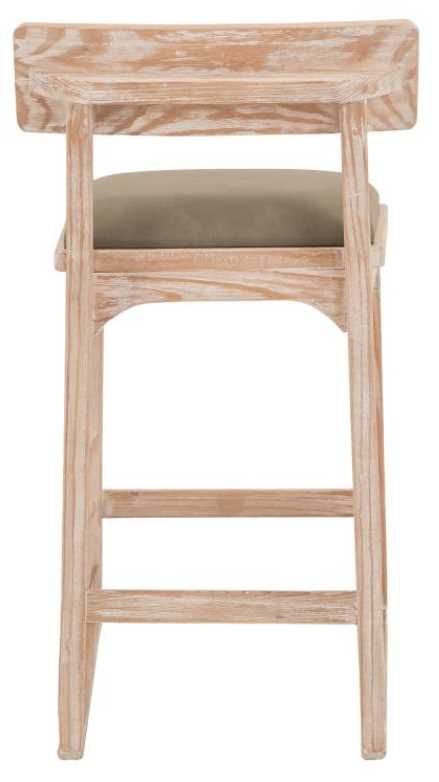 International Furniture Direct Balam Gray/Stained White 24" Barstool-3